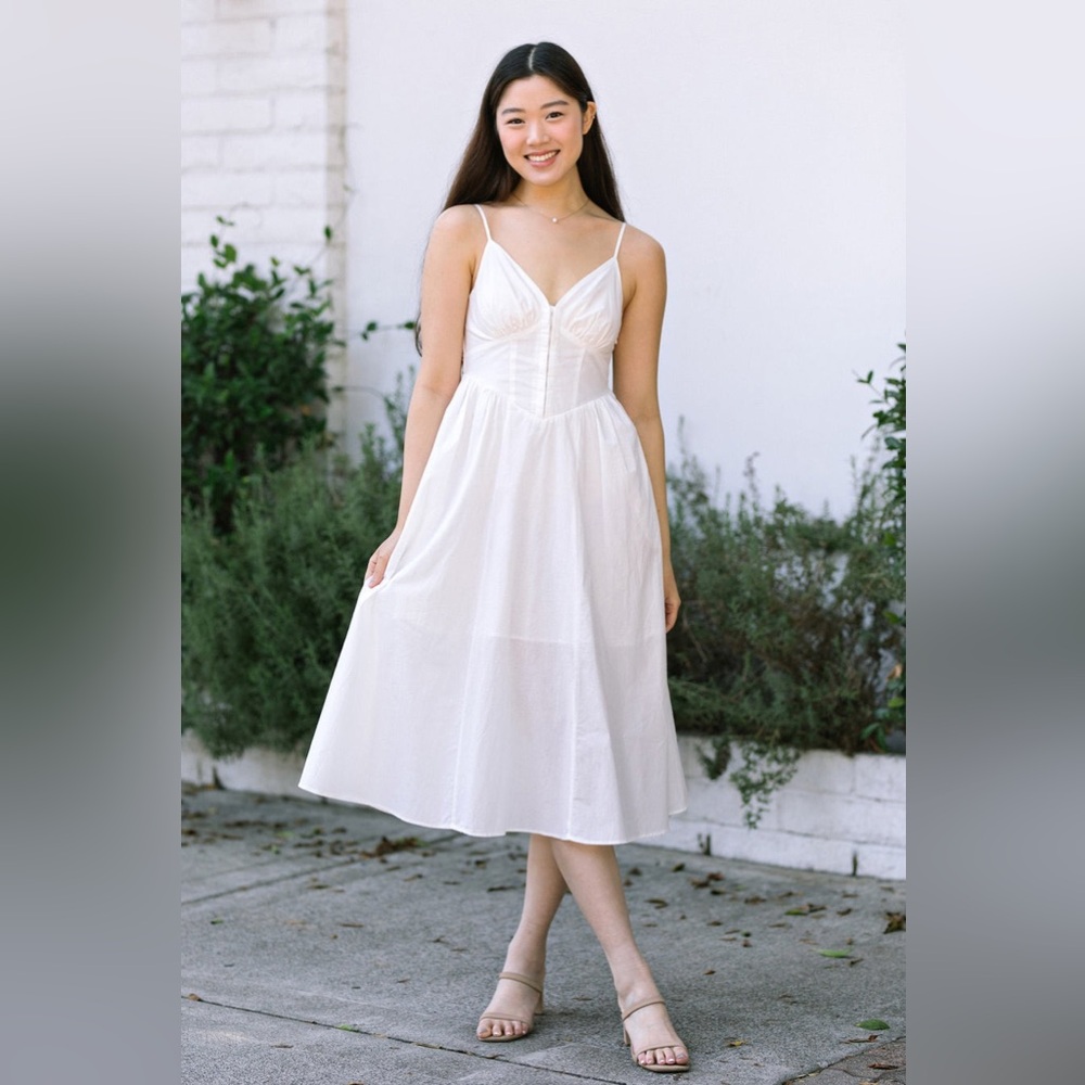 Papermoon White Midi Dress